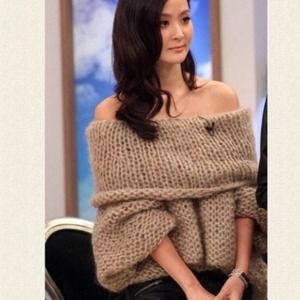 Sweaters - Sold out!!Cappuccino off the shoulder knitted top Sweaters - Sold out!!Cappuccino off the shoulder knitted top