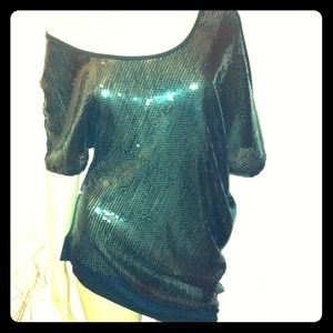 Black Sequin top