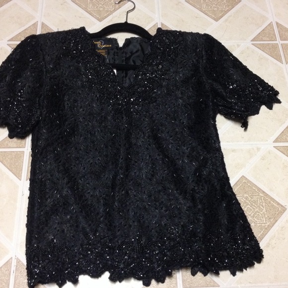 Elegant black blouse