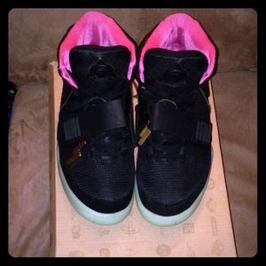 Nike Air Yeezy (Kanye West) sneakers.