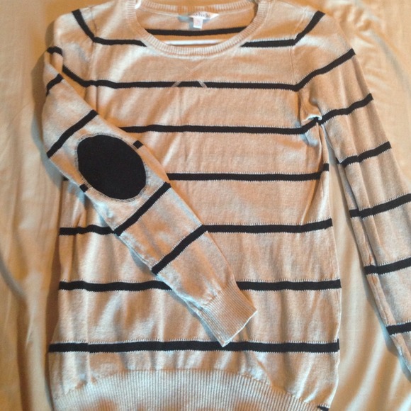 Tan striped top