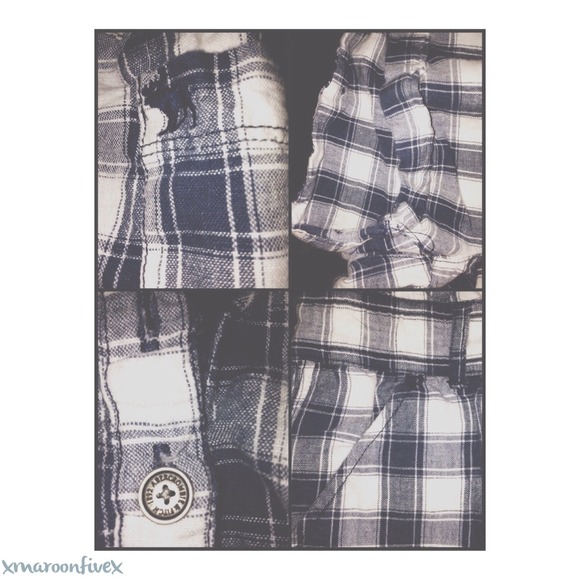 🔹Abercrombie&Fitch Blue and White Plaid Romper🔹 - Picture 2 of 4