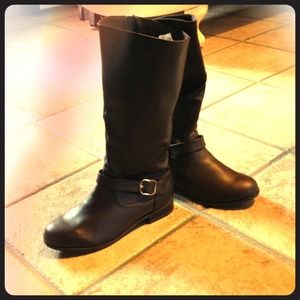 Sold Brown Riding Boots with Zipper