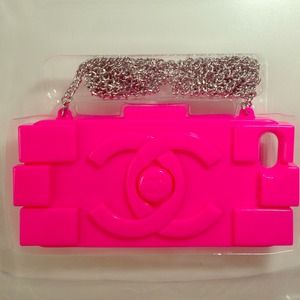Chanel Lego handbag style iPhone 5/5S case cover