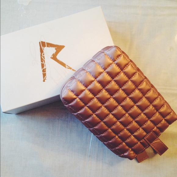 pink RiriHEARTSMAC Makeup bag