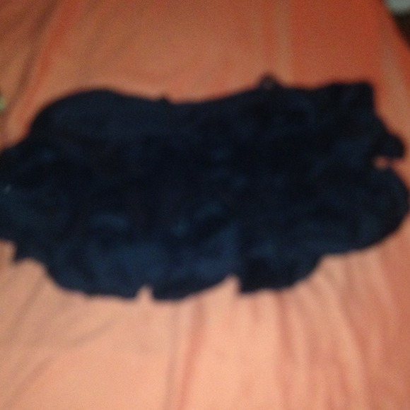 Black mini skirt