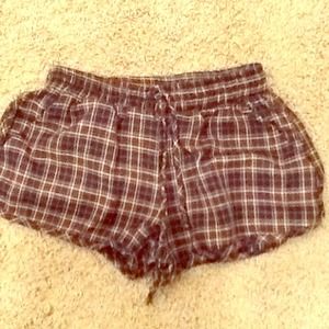 Brandy Melville plaid shorts