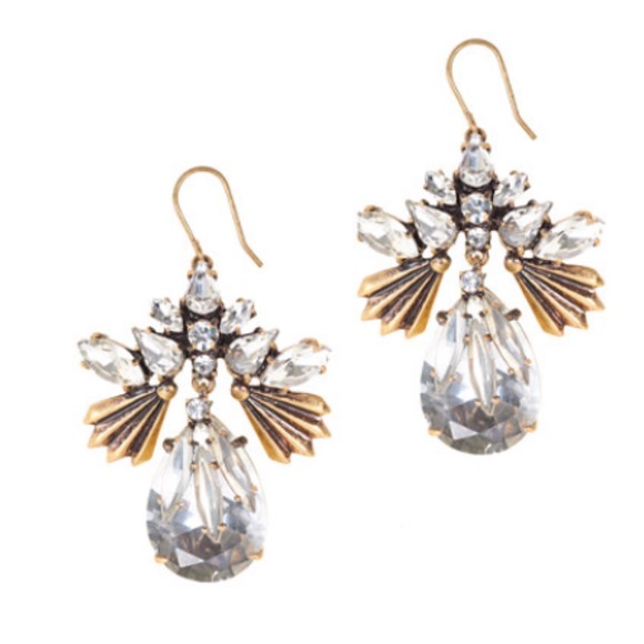72hr SALE $35 J.Crew fanned droplets earrings