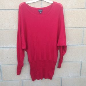 Sweater dress in red by Nicole Miller