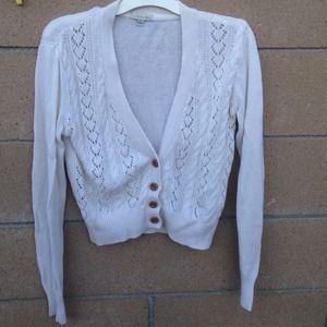 White cardigan