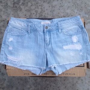 Distressed shorts