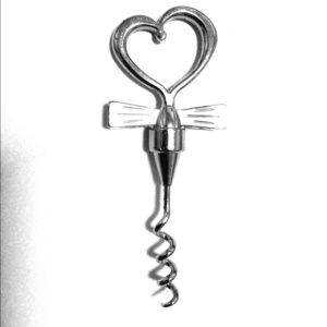 Heart wine opener
