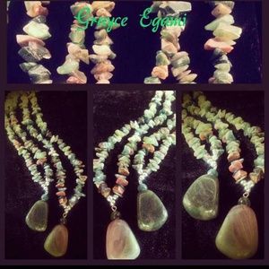 Natural Emerald & Rose Quartz