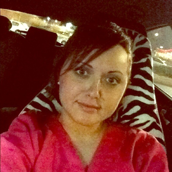 2 Zebra print car seat covers with pink trim