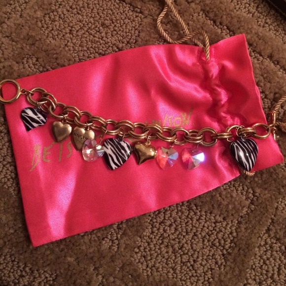 Betsey Johnson zebra charm bracelet