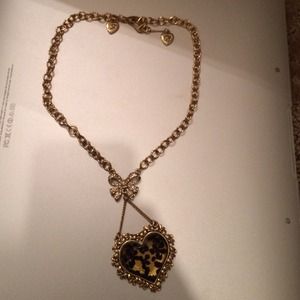 Betsey Johnson cheetah necklace