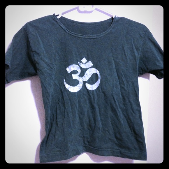 Vintage "Ohm" symbol crop top PORTLAND FIND