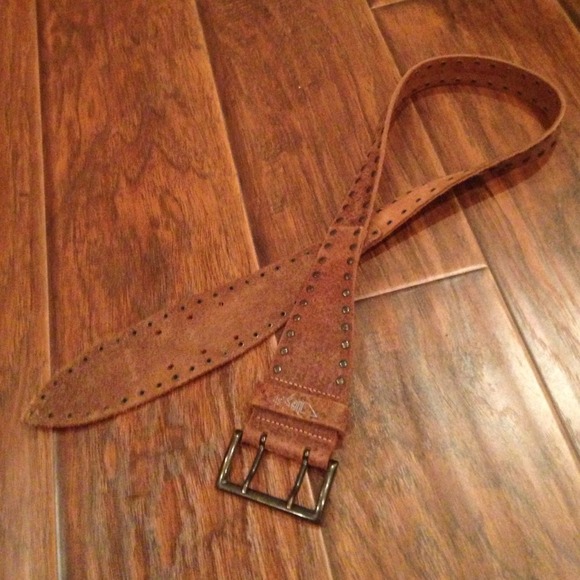 Diesel brown leather belt