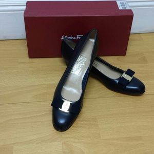 BRAND NEW Salvatore Ferragamo Dark Blue Lillaz