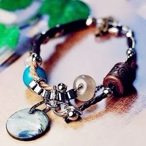 🌟National colorful stone brace lace