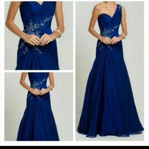 Royal blue prom dress