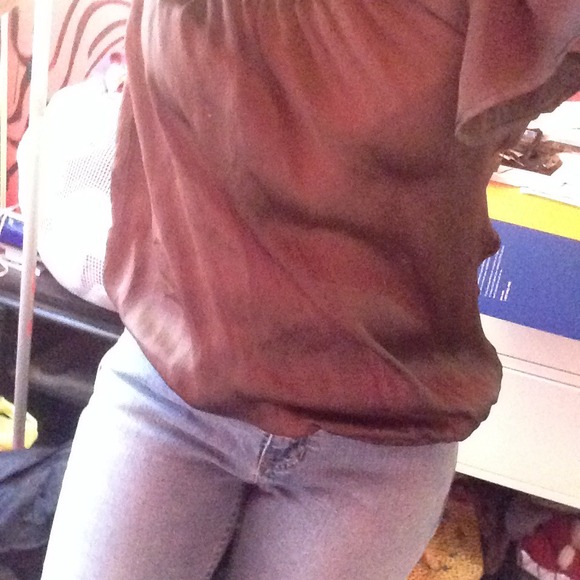 Olive Green Flow Top :) - Picture 2 of 2