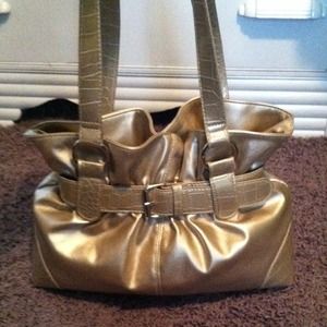 medium size gold purse