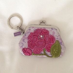 Authentic Coach Keychain Coin Purse