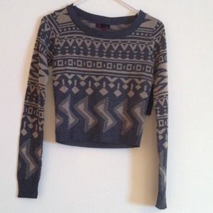 Aztec print sweater