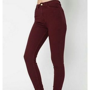 American apparel high waisted jeans