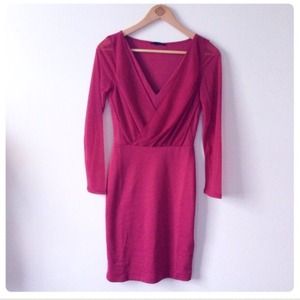 H&M Knee-Length Cross Front Dress