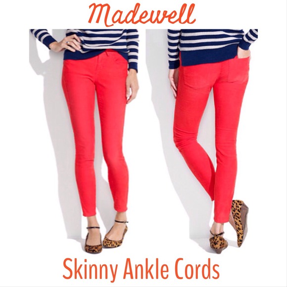Madewell Denim - Madewell Skinny Ankle Corduroys