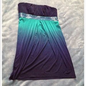 Cute blue dress with sequins <3