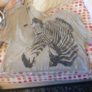 Cute grey zebra shirt