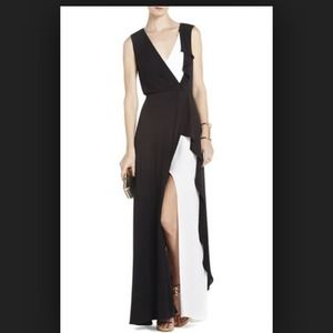 BCBGmaxazria black and white Yuliana Dress