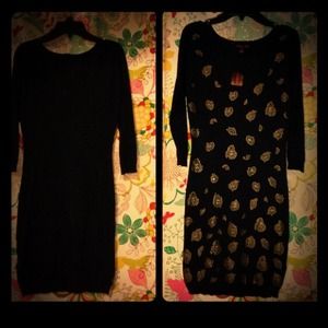 NWT-MaterialGirlSweaterdressw/gold embellishment S