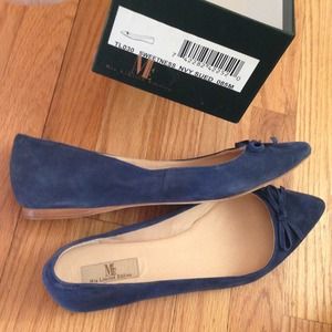 Sold Mia limited edition navy suede flats