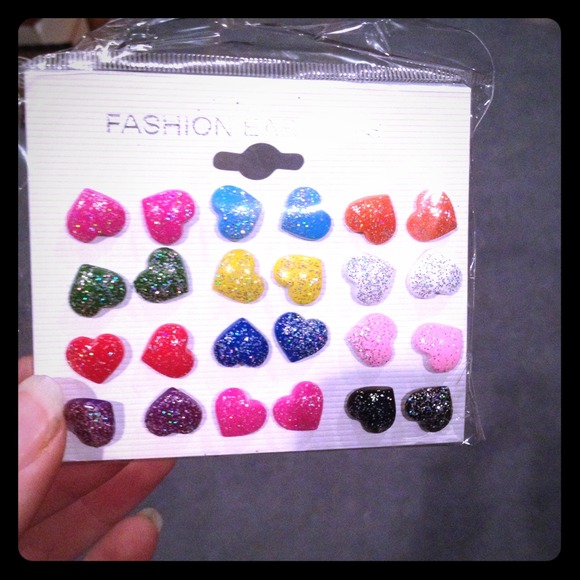 Earring set 💛💙💜💚❤️