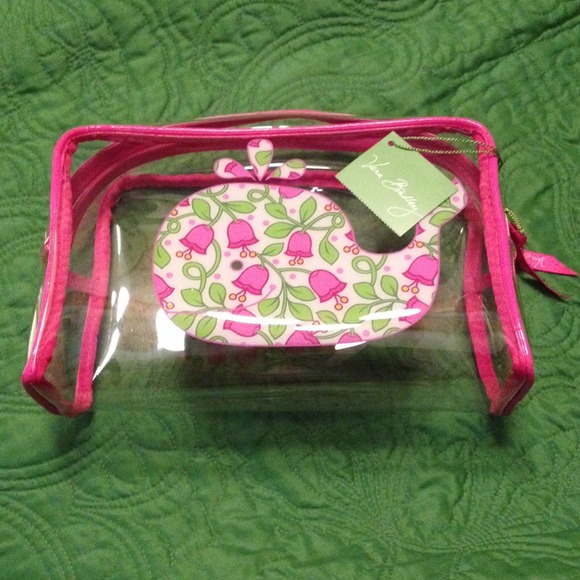 SOLD in BUNDLE Vera Bradley clear cosmetic bag