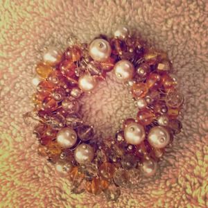 Glamorous amber bracelet