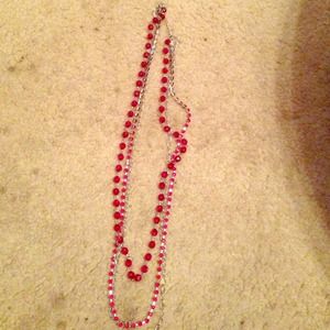 Layered pink necklace