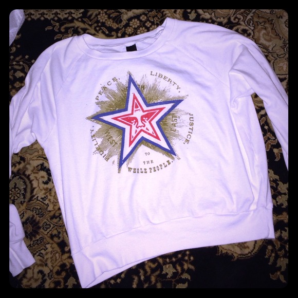 Obey Xs long sleeve slouchy crew