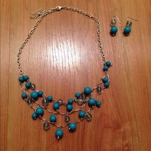 Necklace and matching earrings