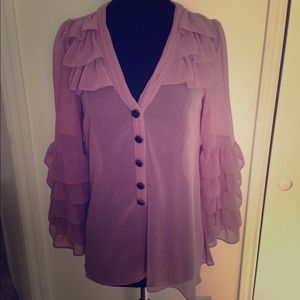 *RESERVED* Forever 21 Sheer Ruffle Blouse