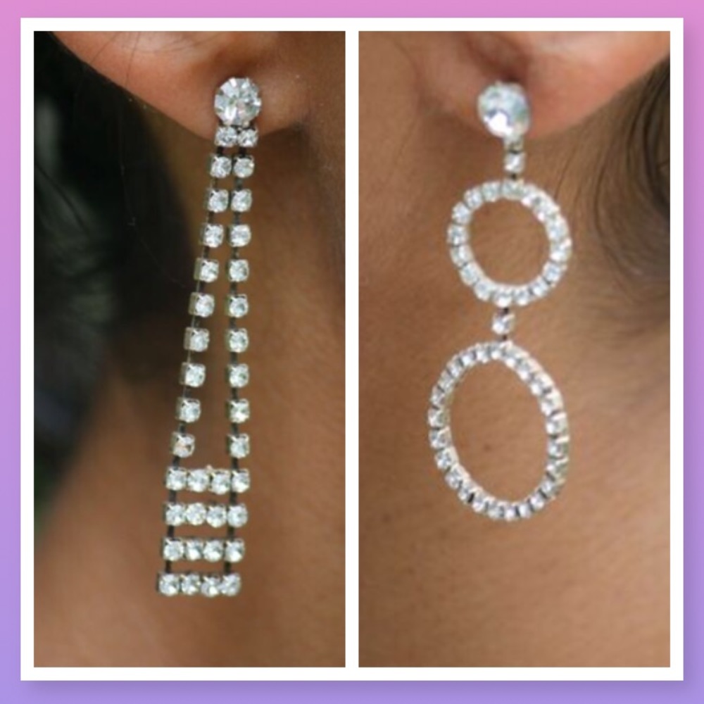 2 pairs of Swarovski crystal earrings