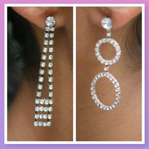 2 pairs of Swarovski crystal earrings