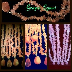 Natural Rose Quartz Necklace