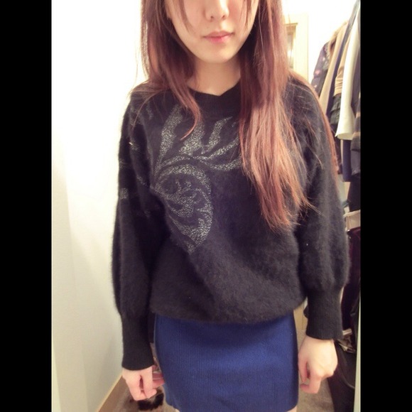 mohair black sweater