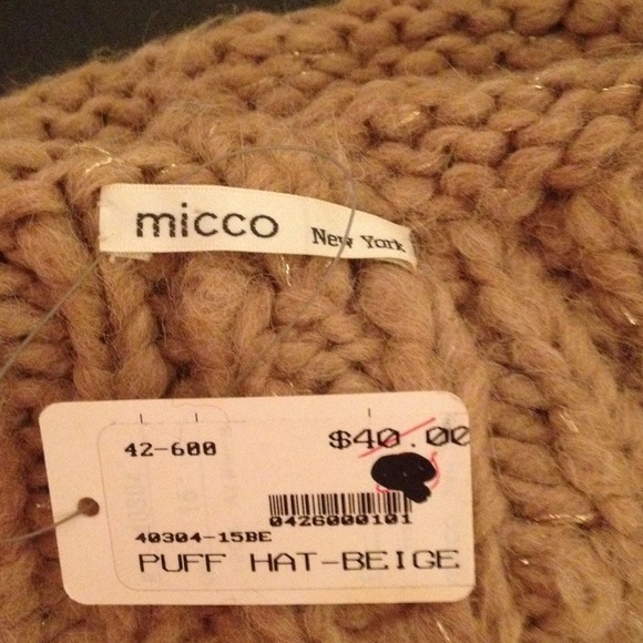 ?Bundled?Micco New York Deep Beige Hat