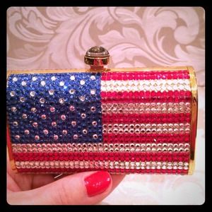 Swarovski crystals mini clutch.